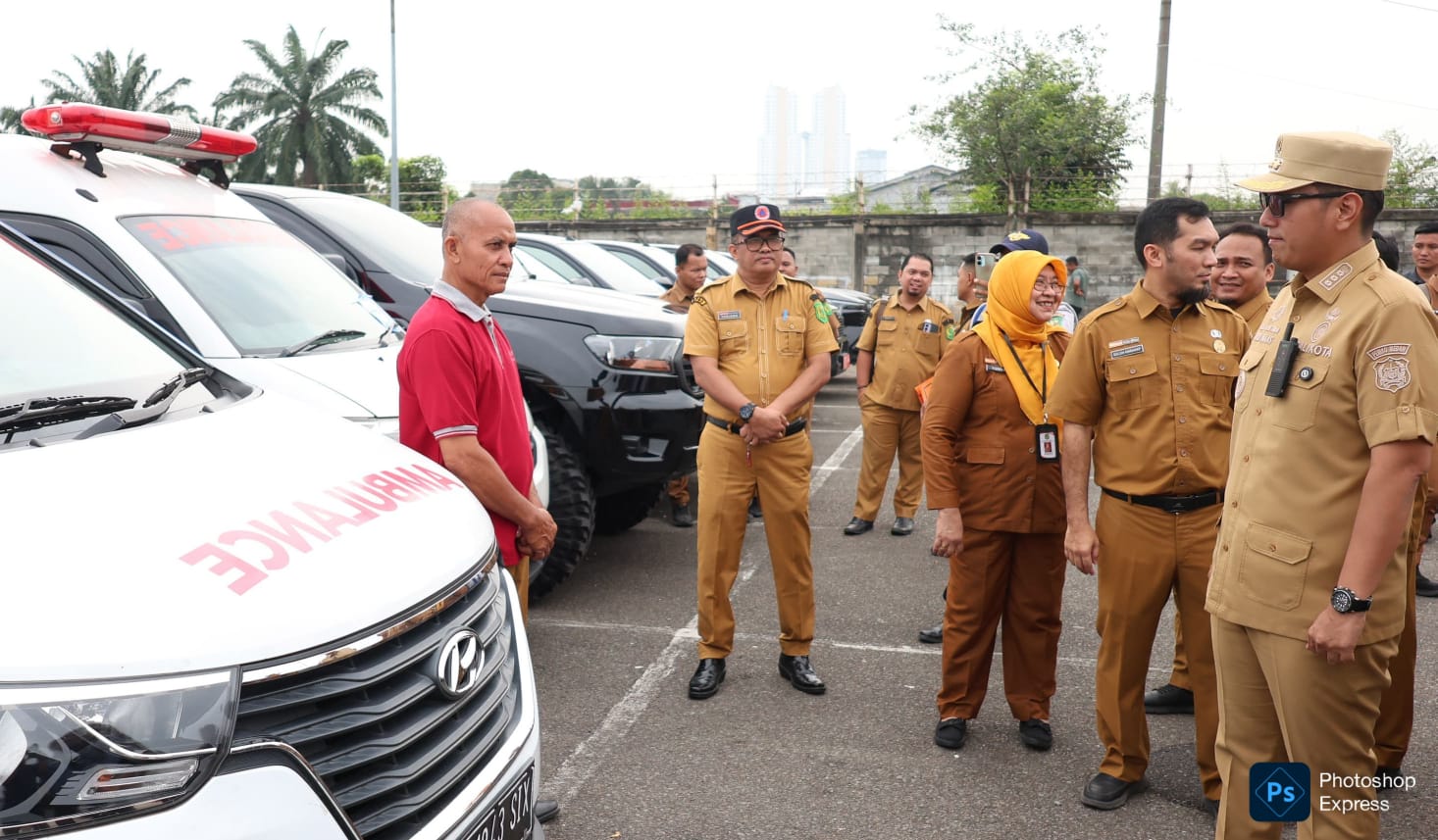 Bapenda Medan cek pajak aset kendaraan dinas. (Ist)